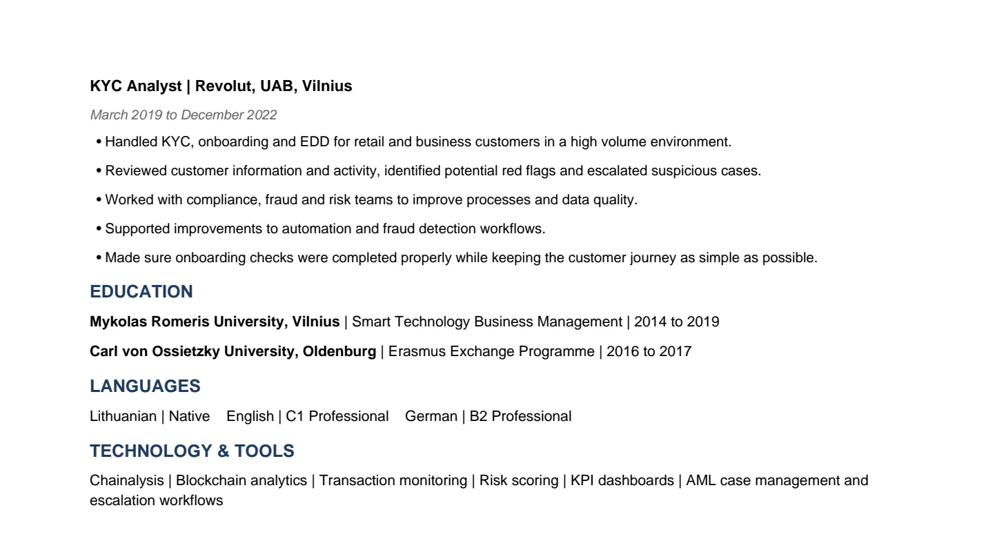 CV page 2